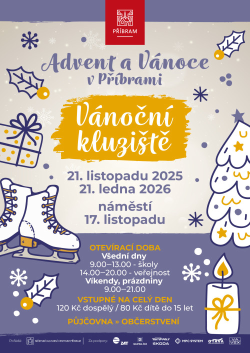 Vánoční kluziště Příbram